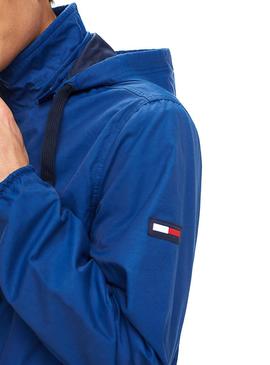 Chaqueta Tommy Jeans Essential Hooded Azul Hombre