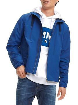 Chaqueta Tommy Jeans Essential Hooded Azul Hombre