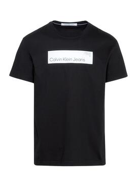 Camiseta Calvin Klein Jeans Hyper Real Box Negro