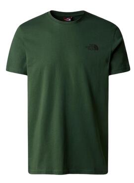 Camiseta The North Face Simple Dome Verde Hombre
