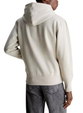 Sudadera Calvin Klein Institutional Hoodie Beige