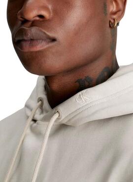 Sudadera Calvin Klein Institutional Hoodie Beige