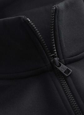 Sudadera Calvin Klein Jeans Logo Tape Zip Negro