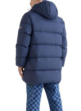 Parka Tommy Jeans Essential Down Azul Para Hombre