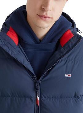Parka Tommy Jeans Essential Down Azul Para Hombre