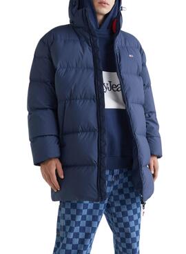 Parka Tommy Jeans Essential Down Azul Para Hombre