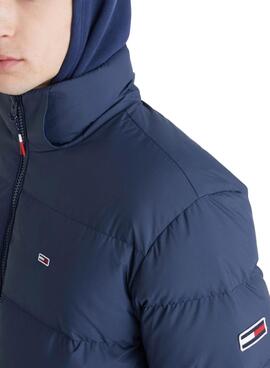 Parka Tommy Jeans Essential Down Azul Para Hombre