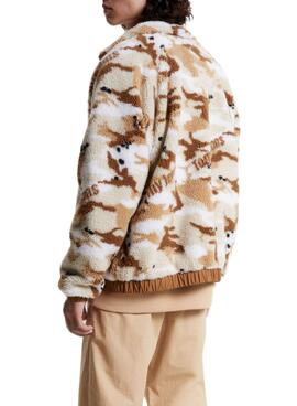 Chaqueta Tommy Jeans Sherpa Camo Para Hombre