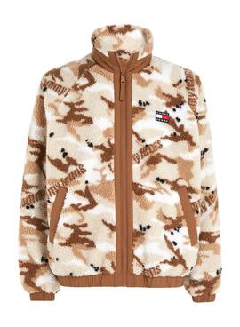 Chaqueta Tommy Jeans Sherpa Camo Para Hombre