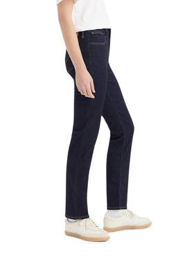 Pantalón Vaquero Levis 712 High Slim Marino Mujer