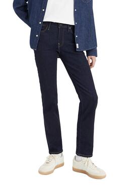 Pantalón Vaquero Levis 712 High Slim Marino Mujer