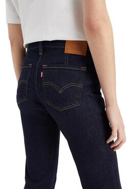 Pantalón Vaquero Levis 712 High Slim Marino Mujer