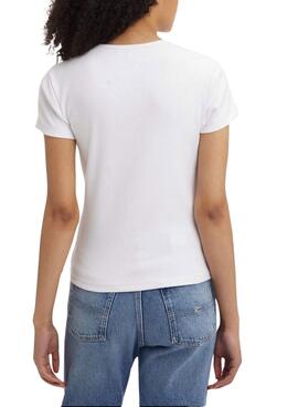 Camiseta Tommy Jeans Essential Blanco para Mujer