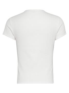 Camiseta Tommy Jeans Essential Blanco para Mujer
