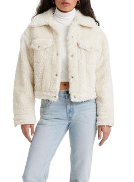 Chaqueta Levis Truckrer Baby Bubble Sherpa Beige