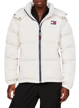 Chaqueta Tommy Jeans Alaska Beige Para Mujer