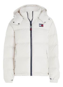 Chaqueta Tommy Jeans Alaska Beige Para Mujer