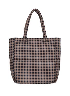 Bolso Pieces Fulla Padded Shopper Cuadros Mujer