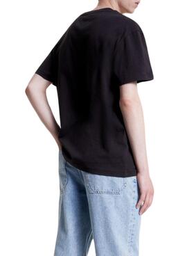 Camiseta Tommy Jeans Gold Arch Negro Para Hombre