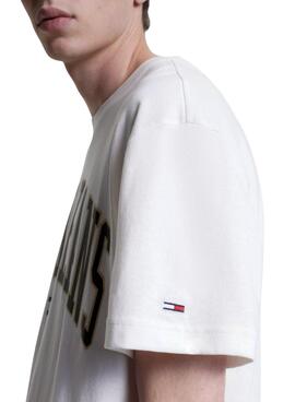 Camiseta Tommy Jeans Gold Arch Blanco Para Hombre