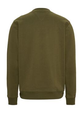 Sudadera Tommy Jeans Entry Graphic Verde Hombre