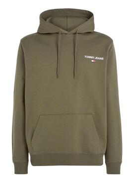 Sudadera Tommy Jeans Graphic Hoodie Verde Hombre