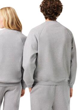 Sudadera Lacoste Club Gris Para Hombre Y Mujer