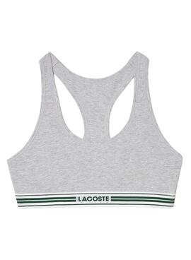 Bralette Lacoste Heritage Gris Para Mujer