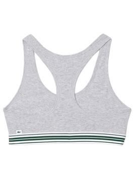 Bralette Lacoste Heritage Gris Para Mujer