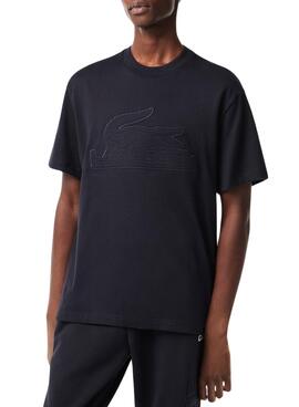 Camiseta Lacoste Acolchado Marino Para Hombre