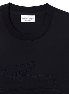 Camiseta Lacoste Acolchado Marino Para Hombre