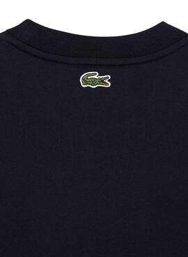 Camiseta Lacoste Acolchado Marino Para Hombre