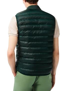 Chaleco Lacoste Acolchado Verde Para Hombre 