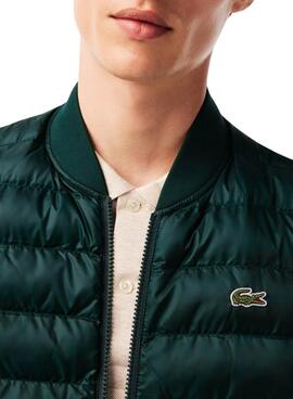 Chaleco Lacoste Acolchado Verde Para Hombre 