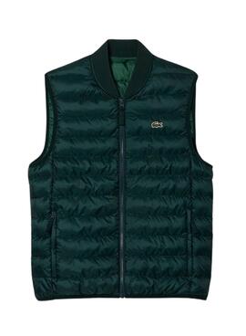 Chaleco Lacoste Acolchado Verde Para Hombre 