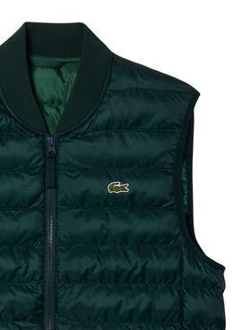 Chaleco Lacoste Acolchado Verde Para Hombre 