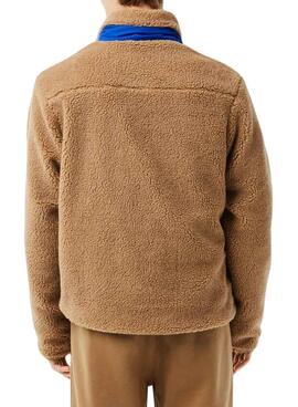 Chaqueta Lacoste Color block Camel Para Hombre