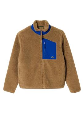 Chaqueta Lacoste Color block Camel Para Hombre