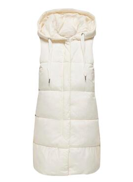 Chaleco Only Acolchado Asta Beige Para Mujer
