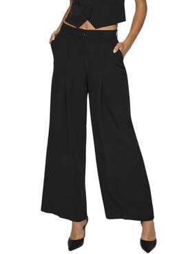 Pantalones Vila Visimsa Wid Leg Negro Para Mujer