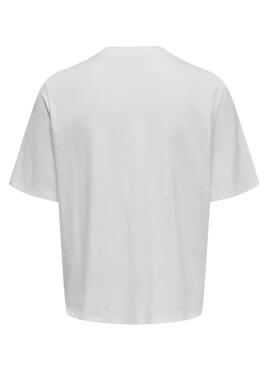 Camiseta Only Lulu Blanco Para Mujer