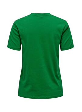 Camiseta Only Kita Verde Coffee Para Mujer