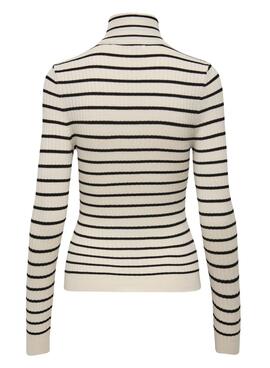 Jersey Only Karol Cuello Vuelto Rayas Para Mujer