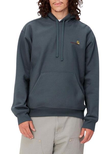 Carhartt Wip - Sudadera Para Hombre Blanca - Script Embroidery Sweatshirt