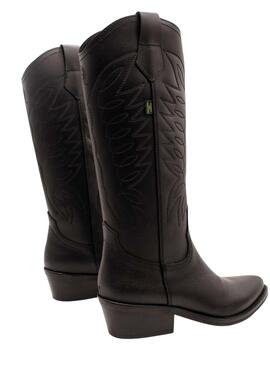 Bota Cowboy Dakota Boots Negra para Mujer