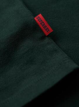 Camiseta Superdry Vintage Logo Verde Hombre