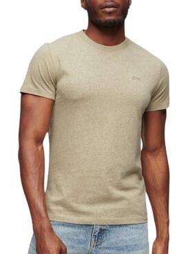 Camiseta Superdry Vintage Logo Beige Hombre