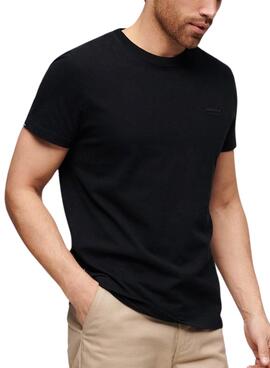 Camiseta Superdry Vintage Logo Negro Para Hombre