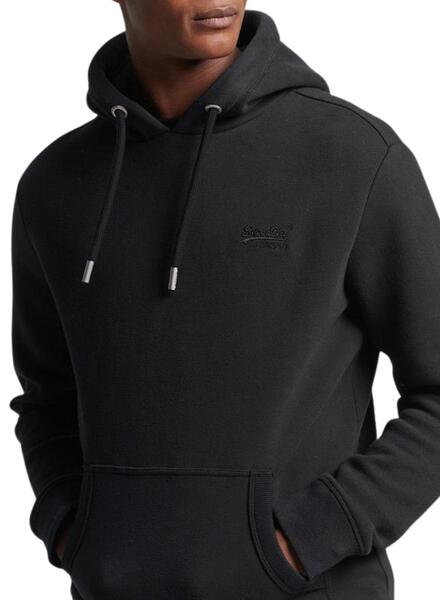 Sudadera hombre Essential naranja negro