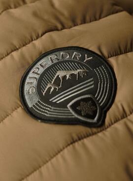 Chaqueta Superdry Fuji Hooded Mid Marrón Mujer